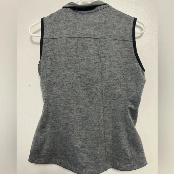 Puma Gray Sleeveless Zip-Up Vest Golf Vest - Picture 2 of 4